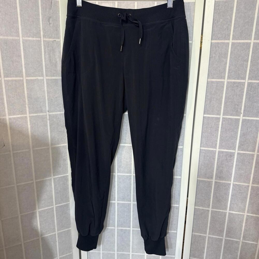 ATHLETA North Pockets Jogger Black Athletic Gym Lined Jogging Sweat Pants Size 4